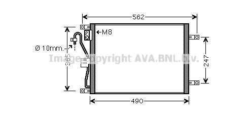 AVA QUALITY COOLING Kondensaator,kliimaseade DN5351